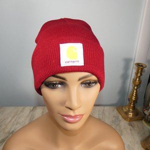 CARHARTT Knit Cap Beanie Dark Red